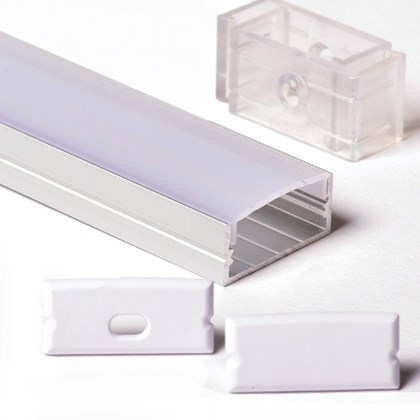 Aluminum Profile For LED Stripe L2m 23.5x10x21.5mm Gray