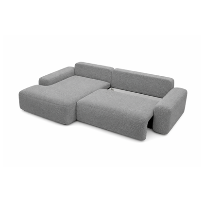 Corner Sofa Bed with Chaise Left 265cm – Grey