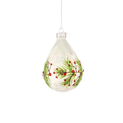 Branch White Ornament