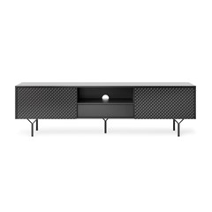 TV Cabinet 2 Doors & Drawer – Black