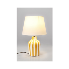 Falyn Lines Table Lamp – Yellow