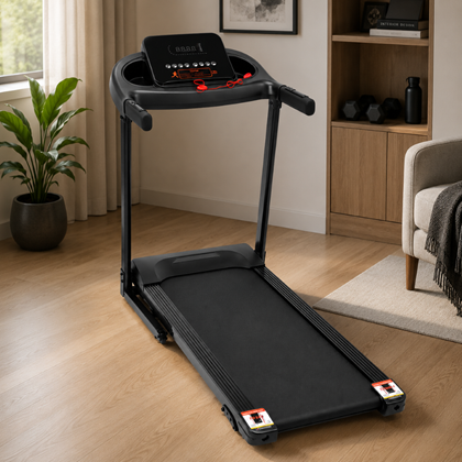 Black Treadmill with LED Display
