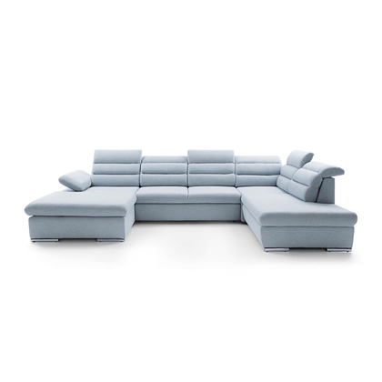Cor Sofa Bed II with Chaise Right – Light Cyan