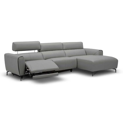 Sofa 3-Seater Recliner Sofa 3 with CHL Right - Grey