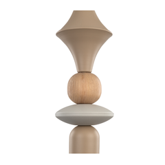 Pendant Lamp Wood 1xE27