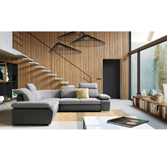 Cor Sofabed with Chaise Left – Dark Grey