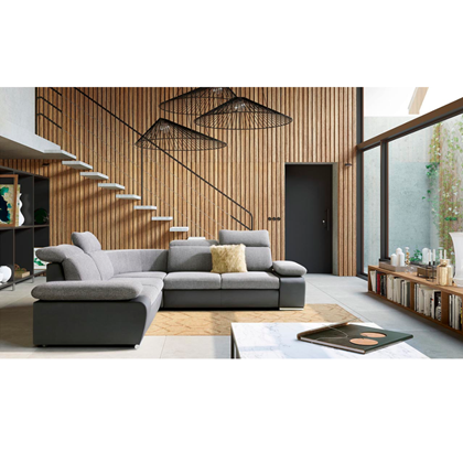 Cor Sofabed with Chaise Left – Dark Grey