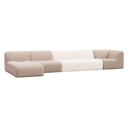 Adjustable Sofa Set - Beige & White