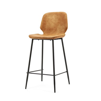 Seashell Stool Low Cognac