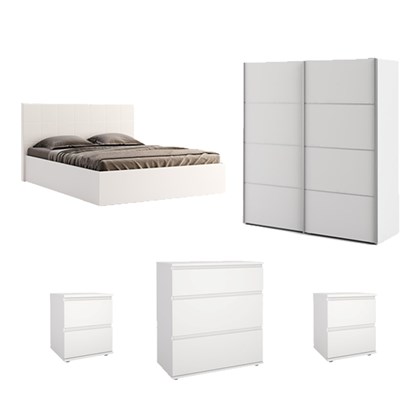 White Bedroom Set With Bed