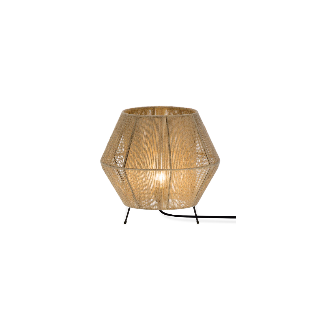 Beige Rope Table Lamp – Natural Texture