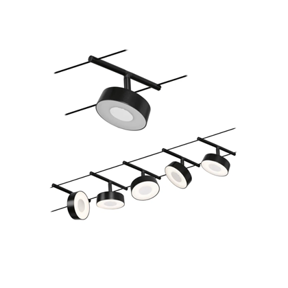 Corduo Wire System Set Circle 5X4 5W Black