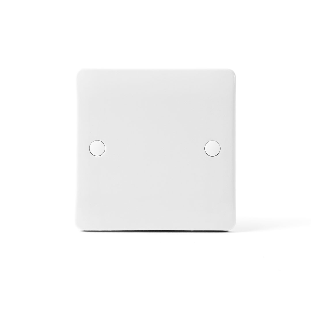 1 Gang Blank Plate Eco White