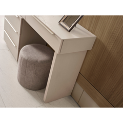 Bedroom Set 200x180cm - Cream & Dark Walnut