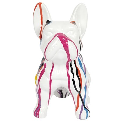 Decorative Bulldog 30 cm Multicolor Ceramic M4