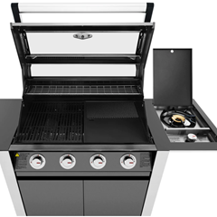 BeefEater 1600 Series Dark 4 Burner BBQ W Trolley
