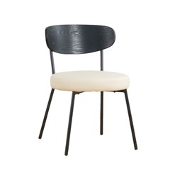 Dining Chair - Black & Beige