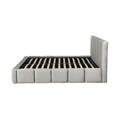 Upholstery Bed with Gas Lift 160x200 - Light Grey