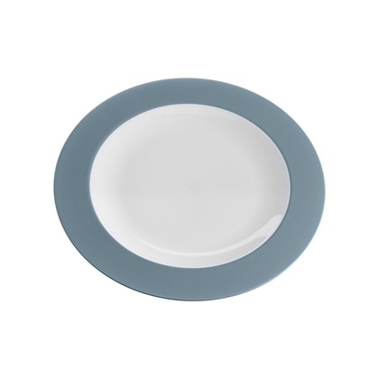Eat Pop Dessert Plate-vintage Light Blue