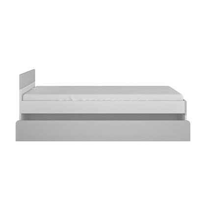 Bed 120 1S – White Alpin White MDF