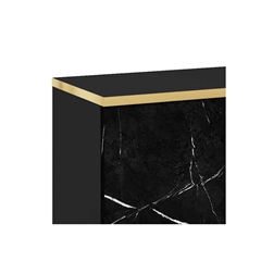 TV Unit with Gold Legs – Marble