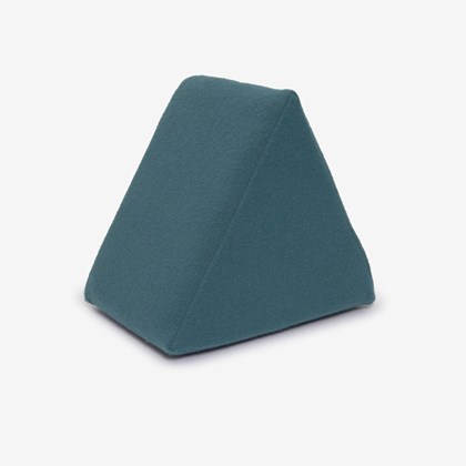 Triangular Pouf in Blue 25 x 25 cm