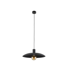 Loft Style Pendant Lamp with Black Metal Shade E27