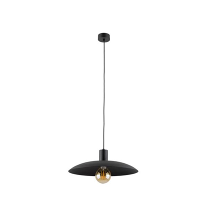 Loft Style Pendant Lamp with Black Metal Shade E27