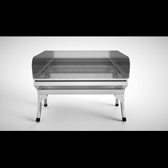 Portable Charcoal Grill With Wind Board