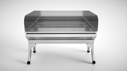 Portable Charcoal Grill With Wind Board