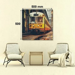 City Train Wall Art Print 500X18x500mm