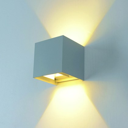 LED Wall Light Grey Body Square