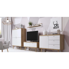 Shelf – Riviera Oak & White