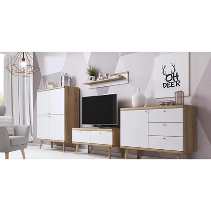 Shelf – Riviera Oak & White