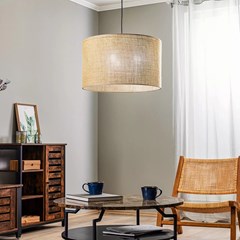 Pendant Lamp Juta 3 Panels E27 15W Brown