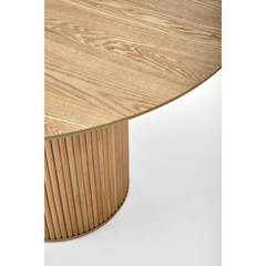 Round Dining Table - Natural Oak