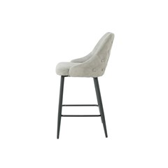 Bar Stool - Light Grey & Black