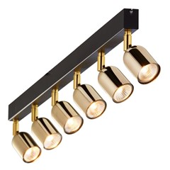 Ceiling Lamp Top 6 Panels GU10 10W Gold