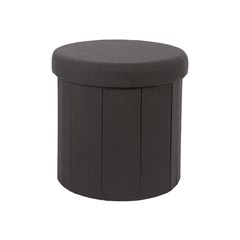 Foot Stool Foldable Black Box Pouf