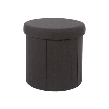 Foot Stool Foldable Black Box Pouf