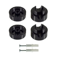 Wall Mounting Universal Fairlead for Fabric Cables Black X1