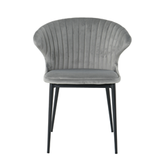 Velvet Dark Grey  Dining Chair