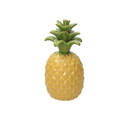 Pineapple Medium 21cm Tropicana Ceramic Yellow