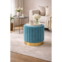 Ottoman – Velvet Blue
