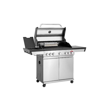 4 Burner Gas Grill BBQ - Black & Grey