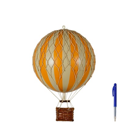 Vintage Balloon Model Travels Light Orange Ivory