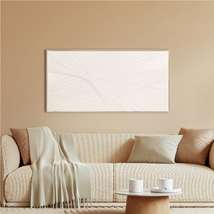 Floating Tensions Acrylic Paint – Wood Coloured Frame 70x140 cm