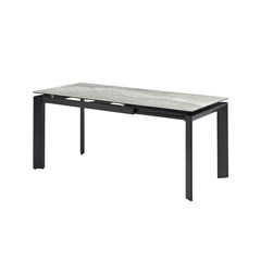Dining table Extendable 120-170x80x76cm - Ceramic Grey