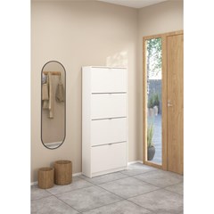 Shoe Cabinet W. 4 Tilting Doors