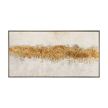 Golden Horizon Acrylic Painting – Gold  72 5x14 cm